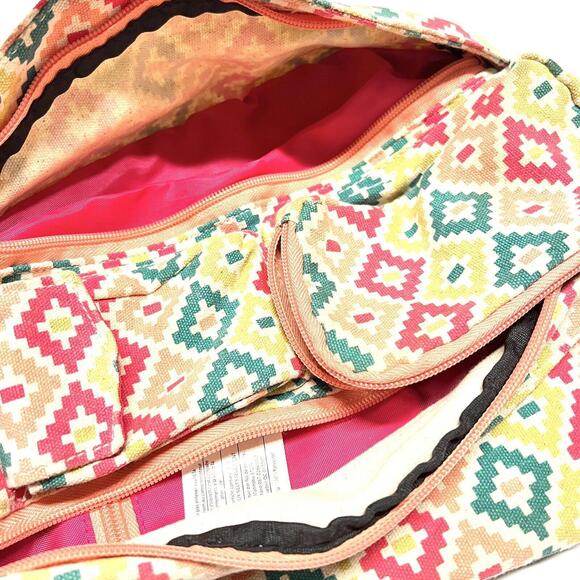 KAVU Crossbody Rope Sling Bag Backpack Tribal Aztec Southwestern Hiking Camping - Picture 6 of 15